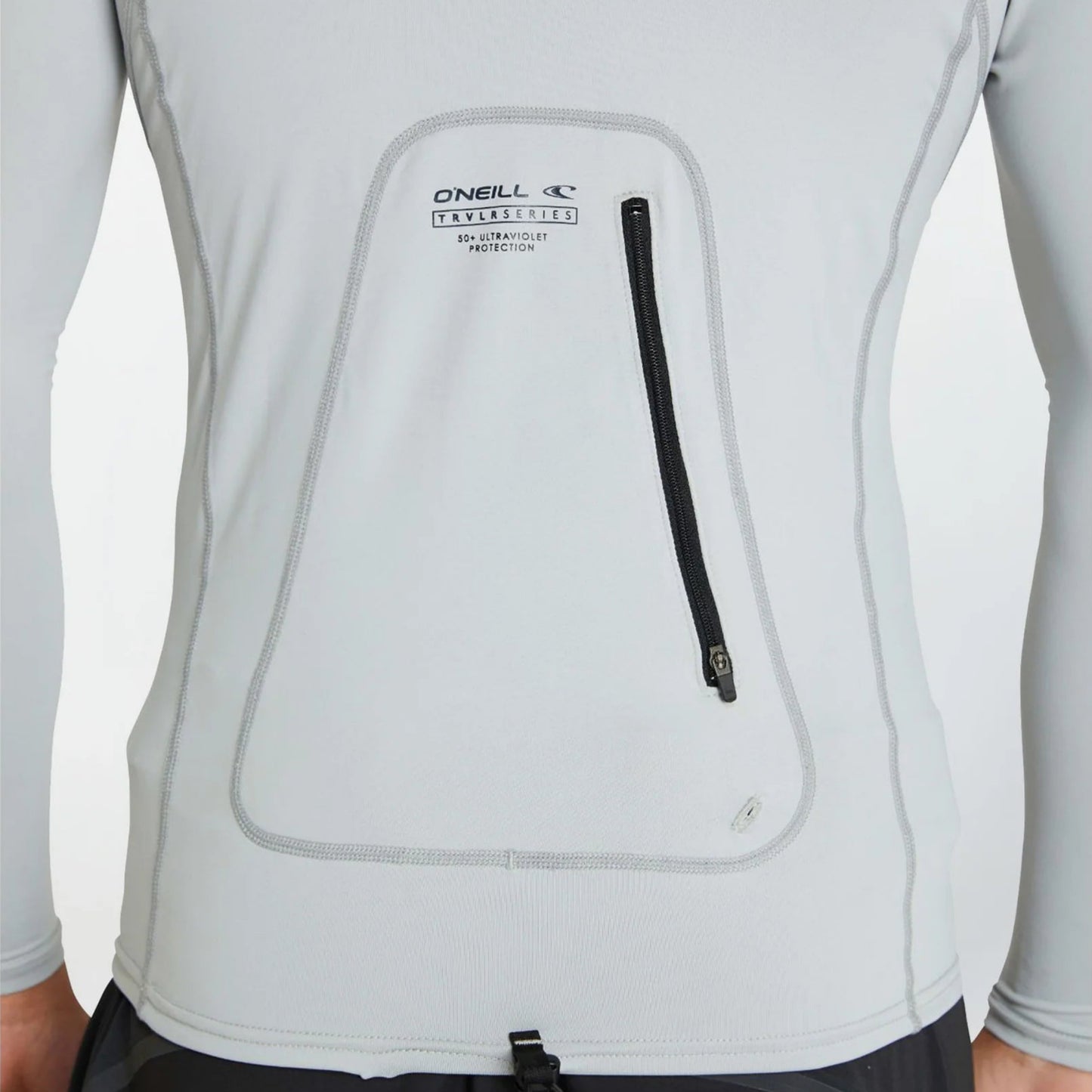 O'NEILL TRVLR LS HOODED RASH VEST - COOL GREY