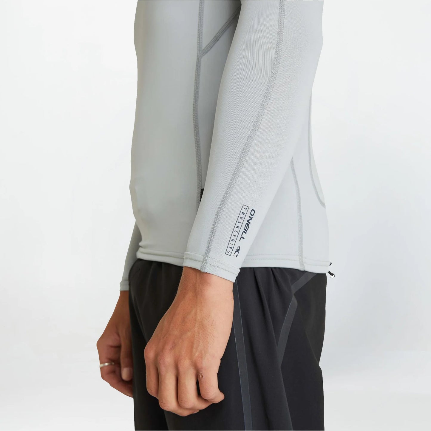 O'NEILL TRVLR LS HOODED RASH VEST - COOL GREY