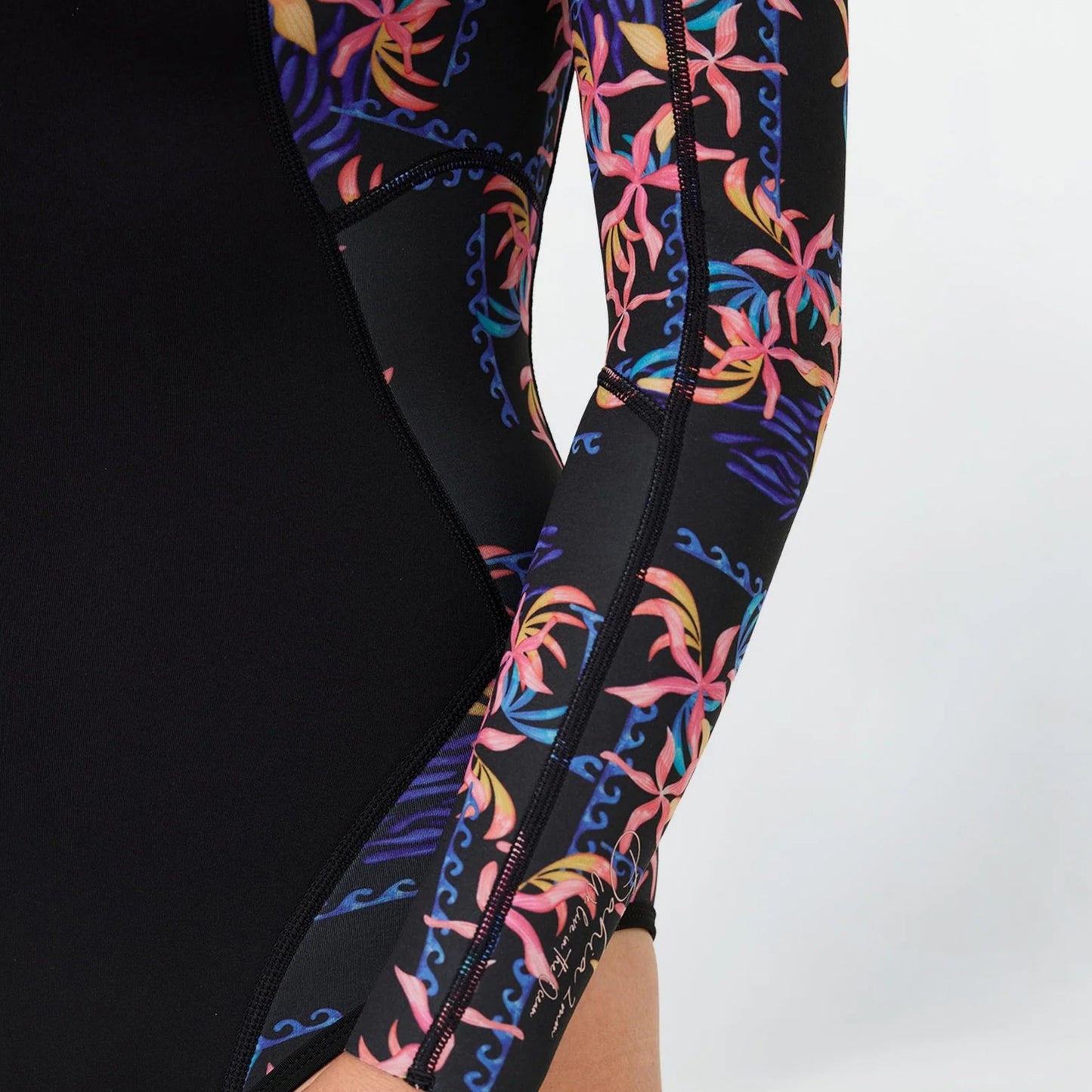 O'NEILL WMNS BAHIA FZ 2MM LS CHEEKY SPRING - TROPIC TEXTA
