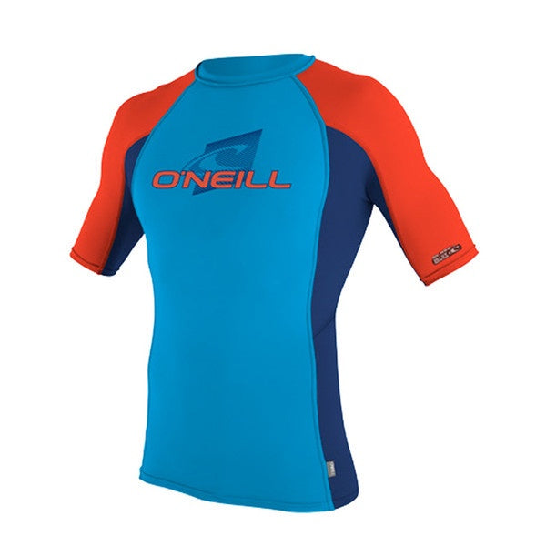 O'NEILL YTH SKINS S/S CREW UV 50+ Blue/Red