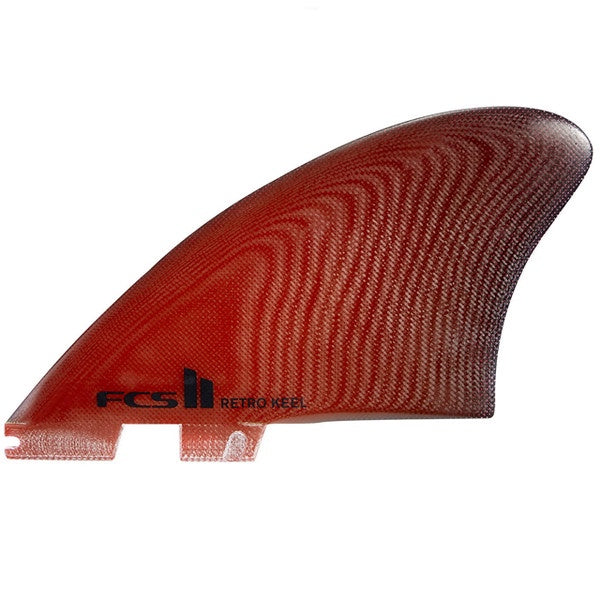 FCS II RETRO KEEL TWIN FIN PG RED