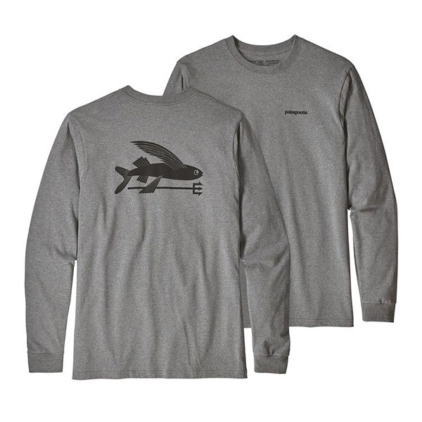 PATAGONIA MENS L/SL FLYING FISH RESPONSIBILI TEE