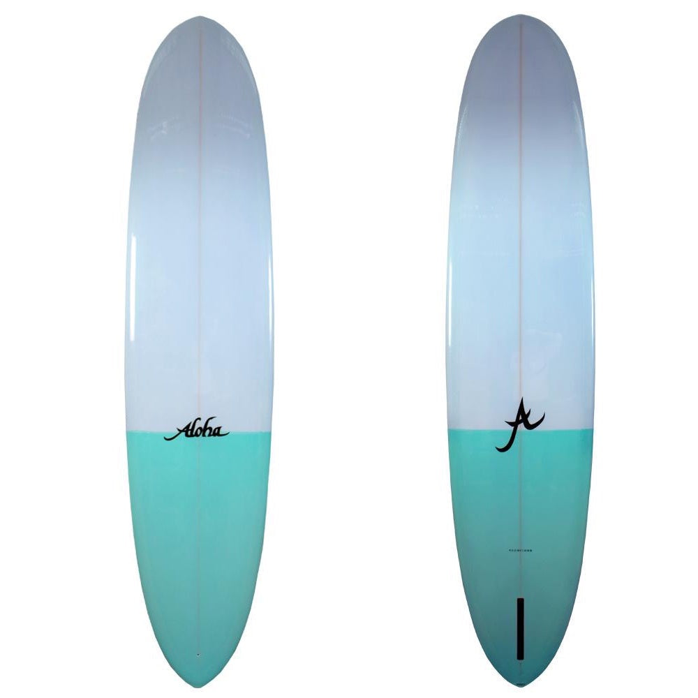 ALOHA PINTAIL NOSE RIDER 9'1" PU AQUA 68.18L