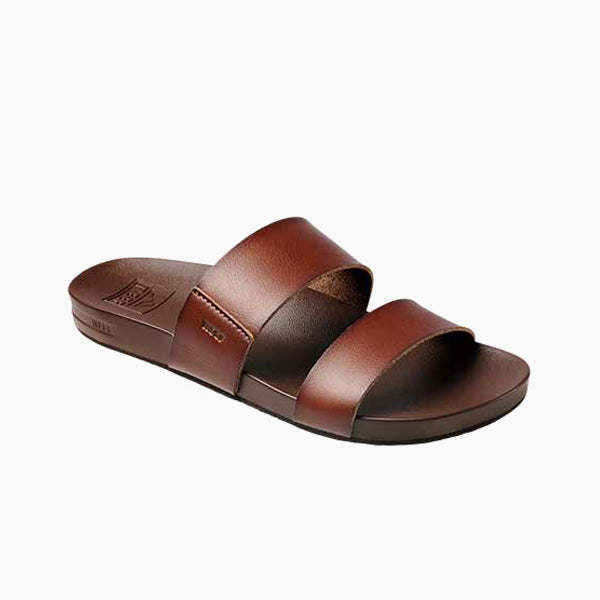 REEF WMNS CUSHION VISTA SANDAL - DARK BROWN