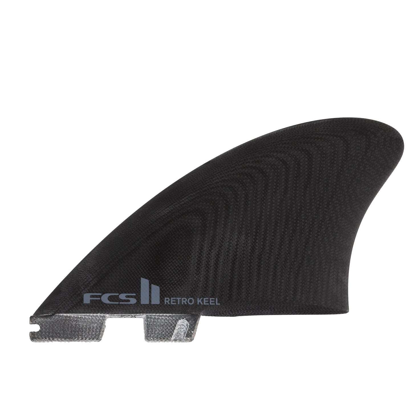 FCS II RETRO KEEL TWIN FIN PG - BLACK