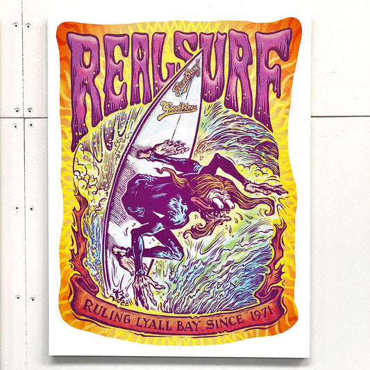 REAL SURF BACKHAND ACID ATTACK POSTER A2