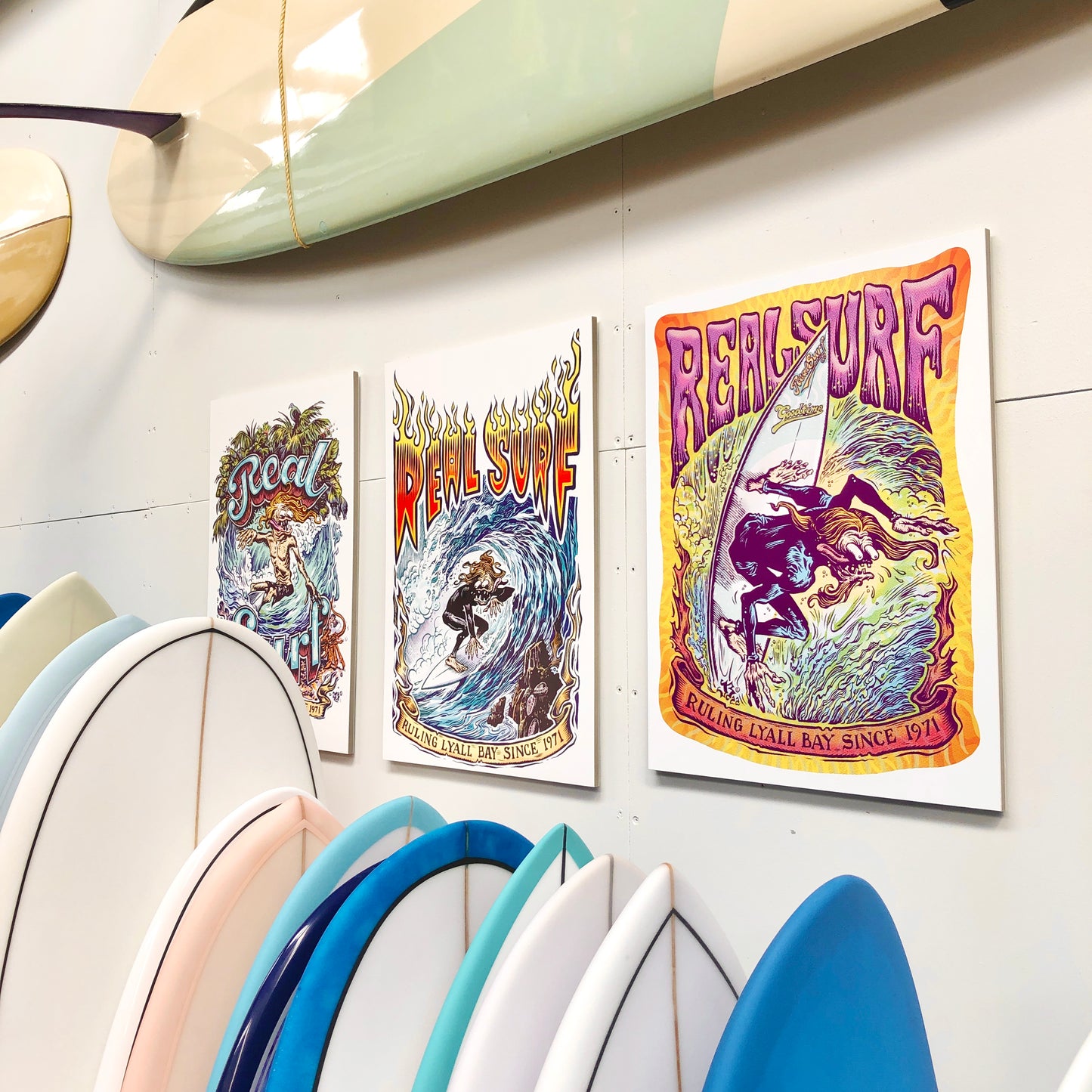 REAL SURF BACKHAND ACID ATTACK POSTER A2