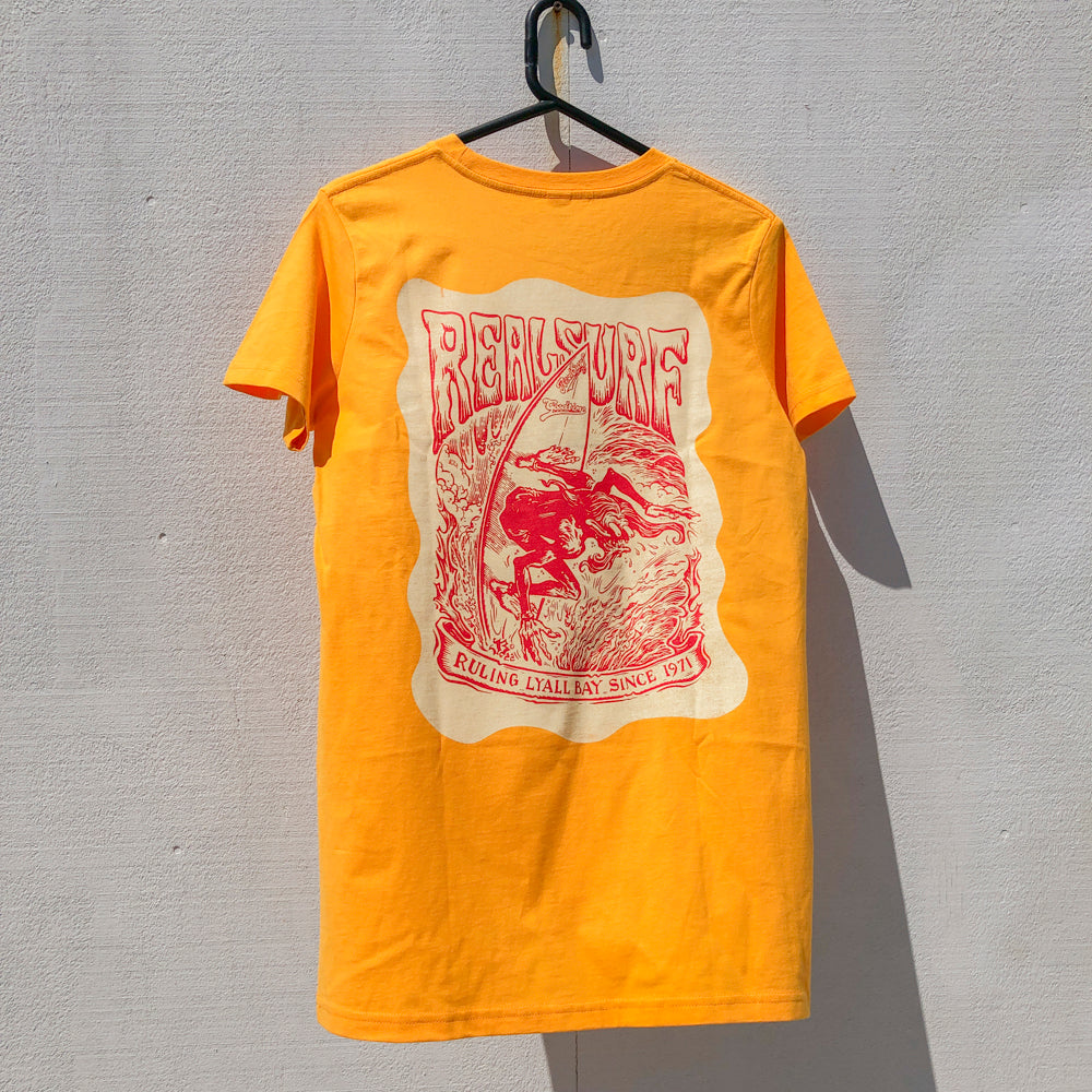 REAL SURF CLASSIC YOUTH S/SL TEE GOLD 2023