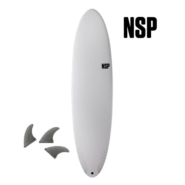 NSP PROTECH FUNBOARD 7'2" WHITE 49L
