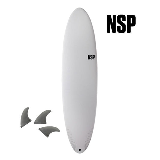 NSP PROTECH FUNBOARD 7'2" WHITE 49L