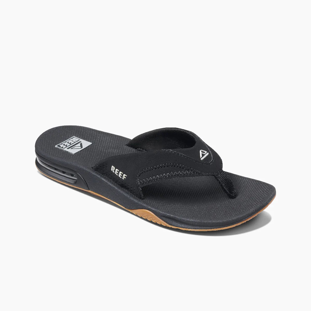 REEF FANNING SANDAL - BLACK/SILVER