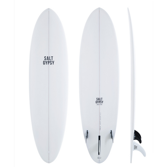 SALT GYPSY MID TIDE 7'4" PU - HARD WHITE