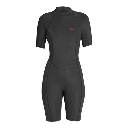 XCEL WMNS AXIS S/S 2MM SPRINGSUIT BLACK 2022