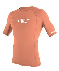O'NEILL WMNS SKINS S/S CREW UV50+ GRAPEFRUIT