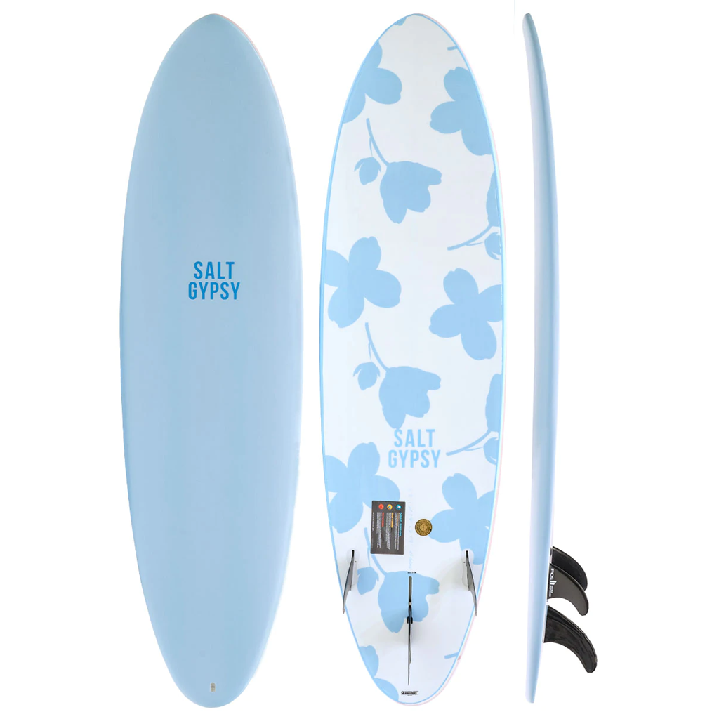 SALT GYPSY MID TIDE 7'0" BABY BLUE EPOXY SOFT 46L FCSII