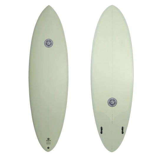 ELEMNT DOUBLE YOLK SMOKE GREEN 7'6 EPOXY FCS II 50.8L