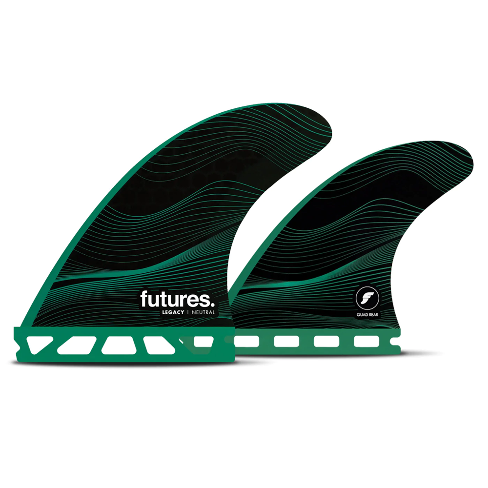 FUTURES LEGACY F6 HONEYCOMB QUAD M GREEN