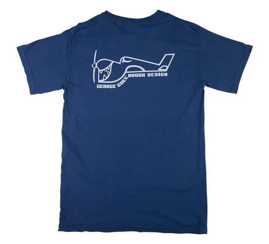 TRUE AMES GREENOUGH AIRPLANE LOGO T SHIRT