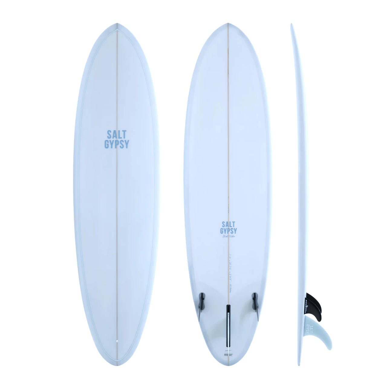 SALT GYPSY MID TIDE 7'4" VINTAGE BLUE PU 51L