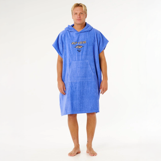 RIP CURL LOGO HOODED TOWEL - BLUE HAZE