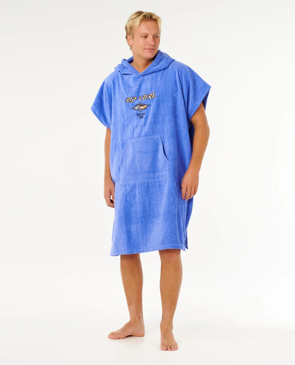 RIP CURL LOGO HOODED TOWEL - BLUE HAZE