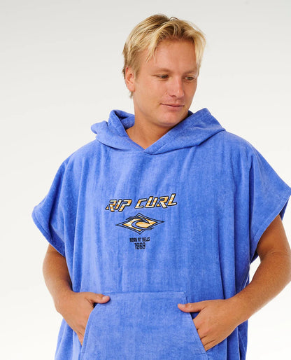 RIP CURL LOGO HOODED TOWEL - BLUE HAZE