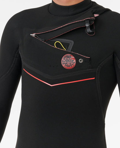 RIP CURL MENS FLASHBOMB FUSION 4/3MM CZ FULL - BLACK