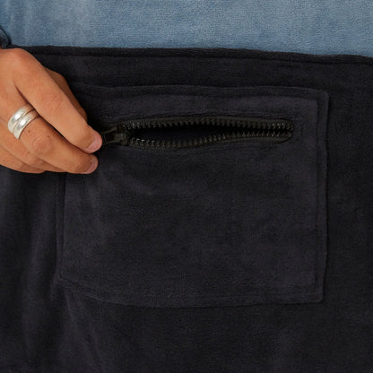 O&E SURF ESSENTIAL L/S PONCHO - PETROL