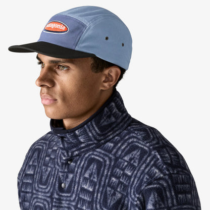 PATAGONIA GRAPHIC MACLURE HAT - OVAL LOGO: BARNACLE BLUE