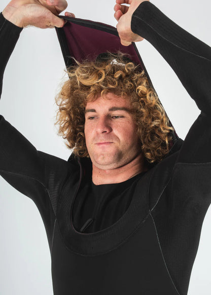 VISSLA MENS NEW SEAS 4/3MM U ZIP FULL 2026 - BLACK