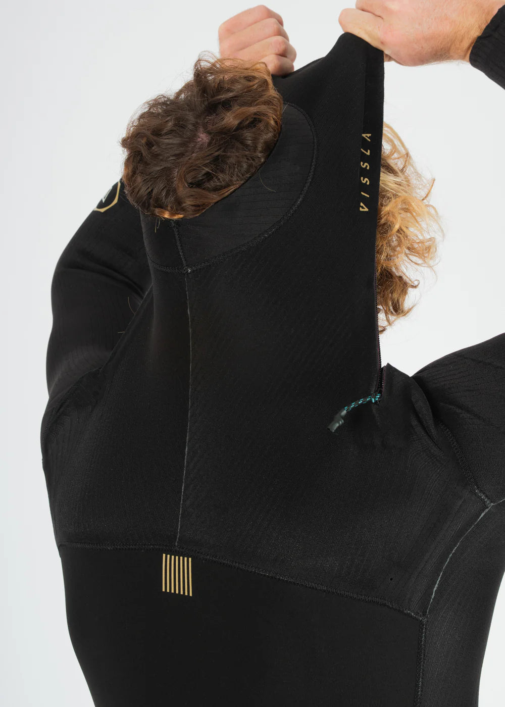 VISSLA MENS NEW SEAS 4/3MM U ZIP FULL 2026 - BLACK