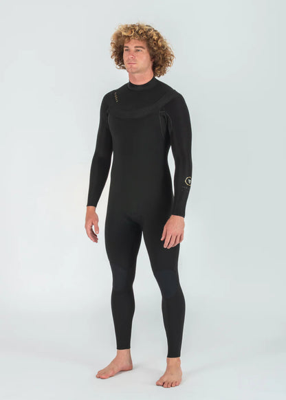 VISSLA MENS NEW SEAS 4/3MM U ZIP FULL 2026 - BLACK