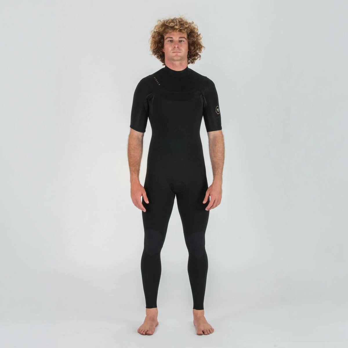VISSLA MENS NEW SEAS 2MM U-ZIP SS FULL - BLACK