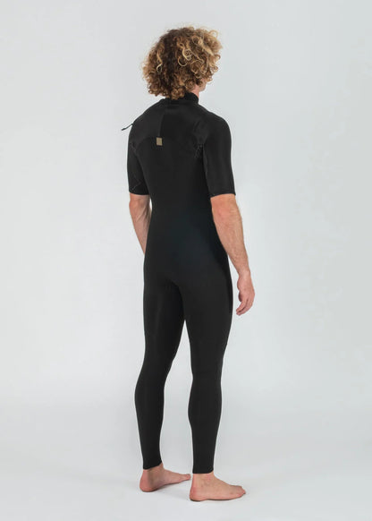 VISSLA MENS NEW SEAS 2MM U-ZIP SS FULL - BLACK
