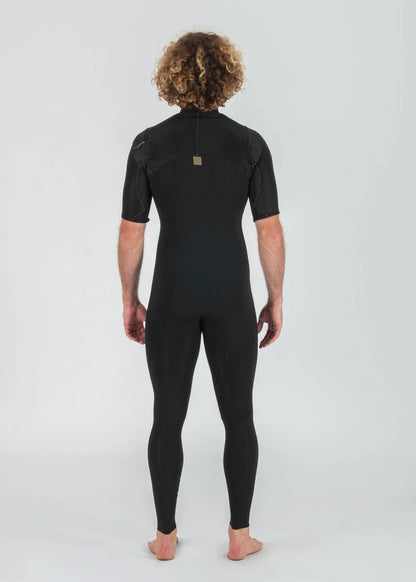 VISSLA MENS NEW SEAS 2MM U-ZIP SS FULL - BLACK