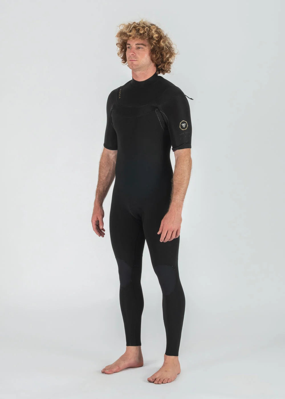VISSLA MENS NEW SEAS 2MM U-ZIP SS FULL - BLACK