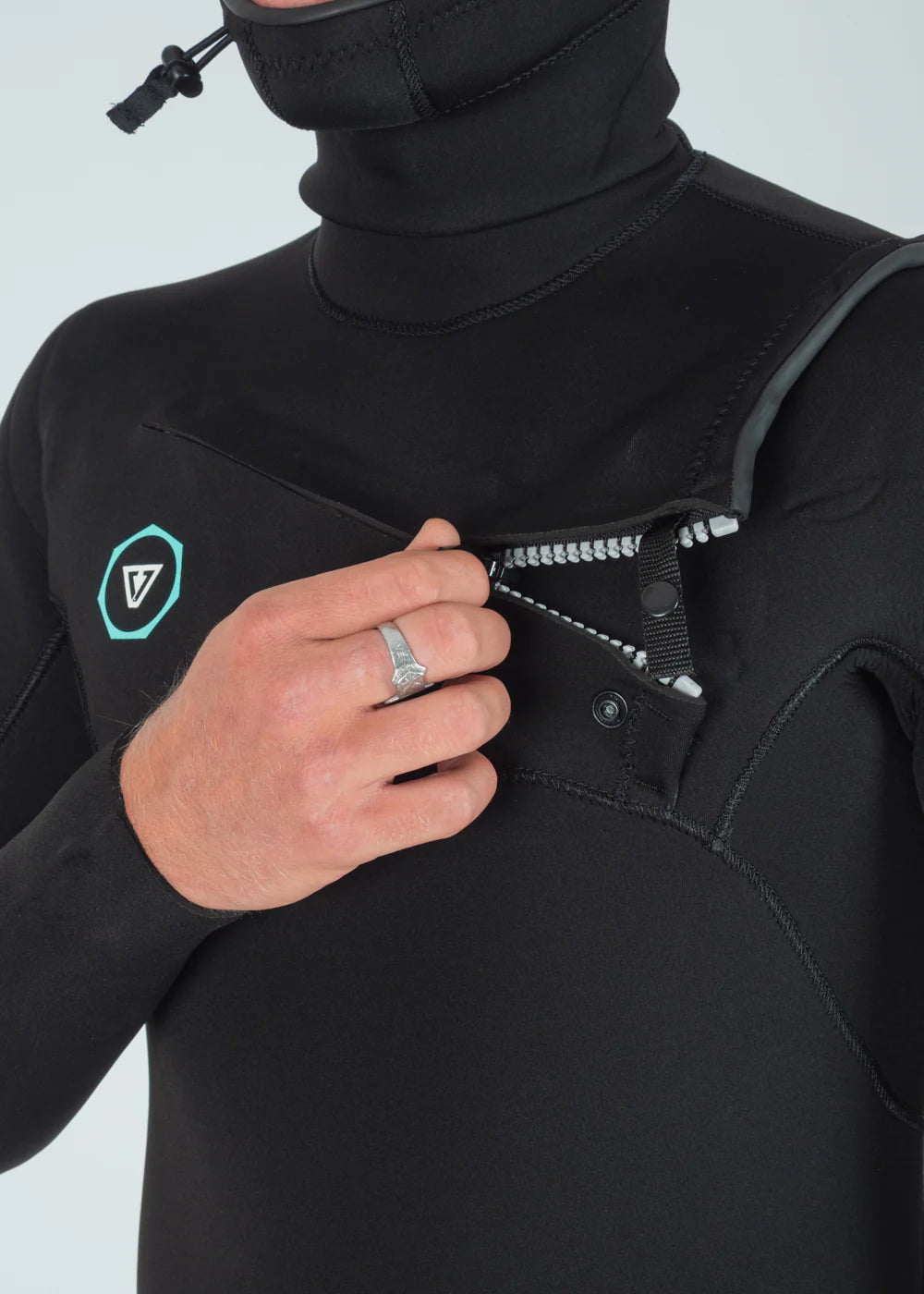 VISSLA MENS 7 SEAS 5/4/3MM CZ FULL W/HOOD - BLACK