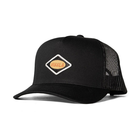 VISSLA SOLID SETS TRUCKER HAT - BLACK
