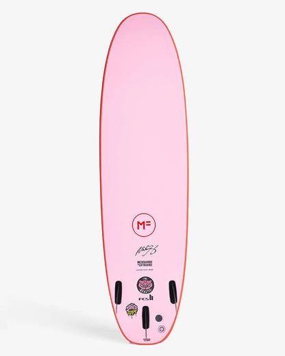 MICK FANNING BEASTIE 7'0" SUPERSOFT FCS II 50L - RED/PINK