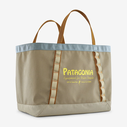 PATAGONIA BLACK HOLE GEAR TOTE 61L - WATER PEOPLE BANNER: WEATHERED STONE