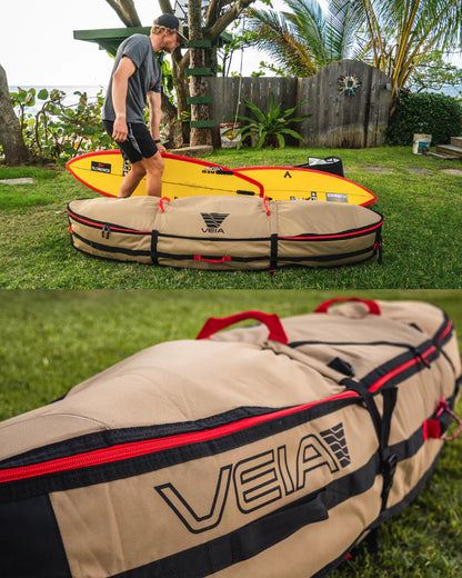 VEIA FOUR BOARD 6'6" TRAVEL BAG - DESERT