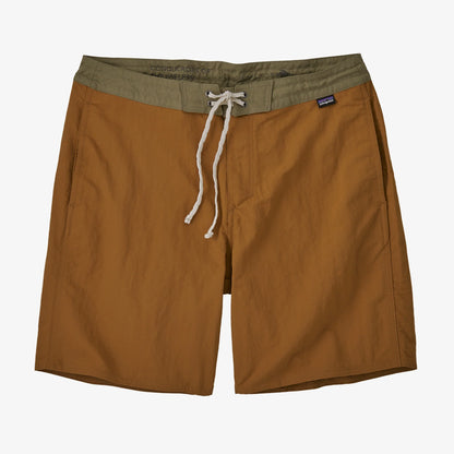 PATAGONIA MENS WAVEFARER HYBRID WALK SHORTS 18IN - TREE RING BROWN