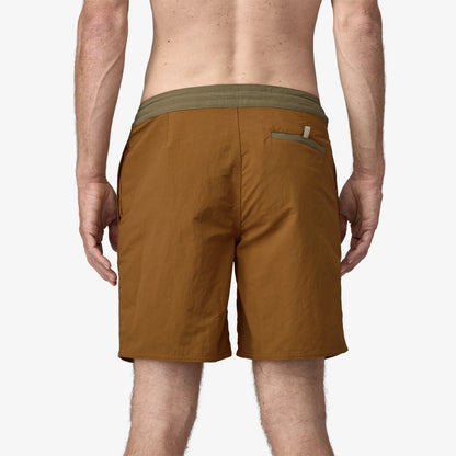 PATAGONIA MENS WAVEFARER HYBRID WALK SHORTS 18IN - TREE RING BROWN