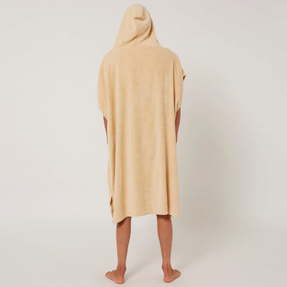 O&E DAYBREAK HOODED PONCHO - BEIGE