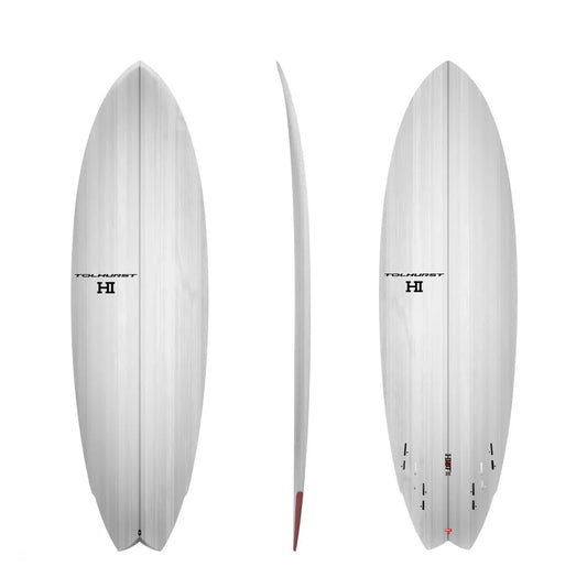 HARLEY INGLEBY | TOLHURST HIBT 6'10" THUNDERBOLT RED FCS II 45L - WHITE