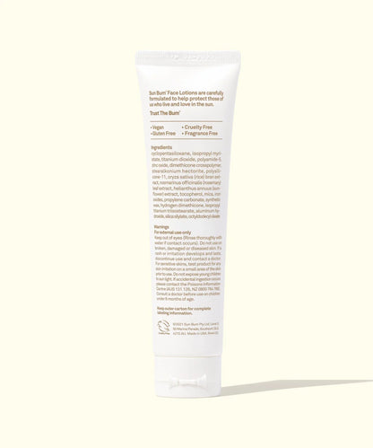 SUN BUM MINERAL SPF 30+ TINTED FACE LOTION