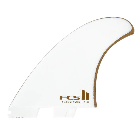 FCS II ALBUM TWIN + STABILISER PG S-M - WHITE/GOLD