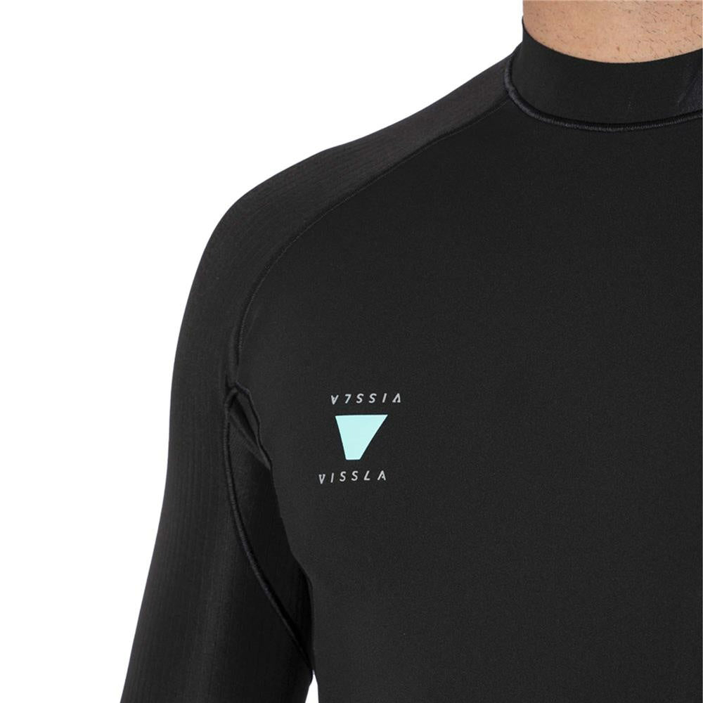 VISSLA MENS HIGH SEAS II 1MM LONG SLEEVE JACKET - BLACK