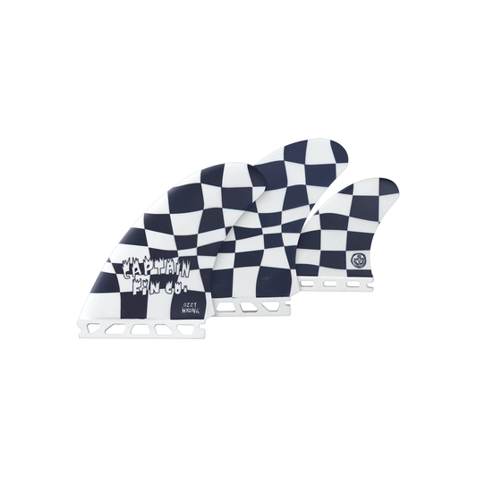 CAPTIN FIN OZZY WRONG TWIN + TRAILER FG FUTURES - BLACK WHITE