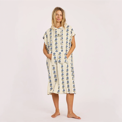 SISSTREVOLUTION CHARLIE HOODED TOWEL - SEA SALT